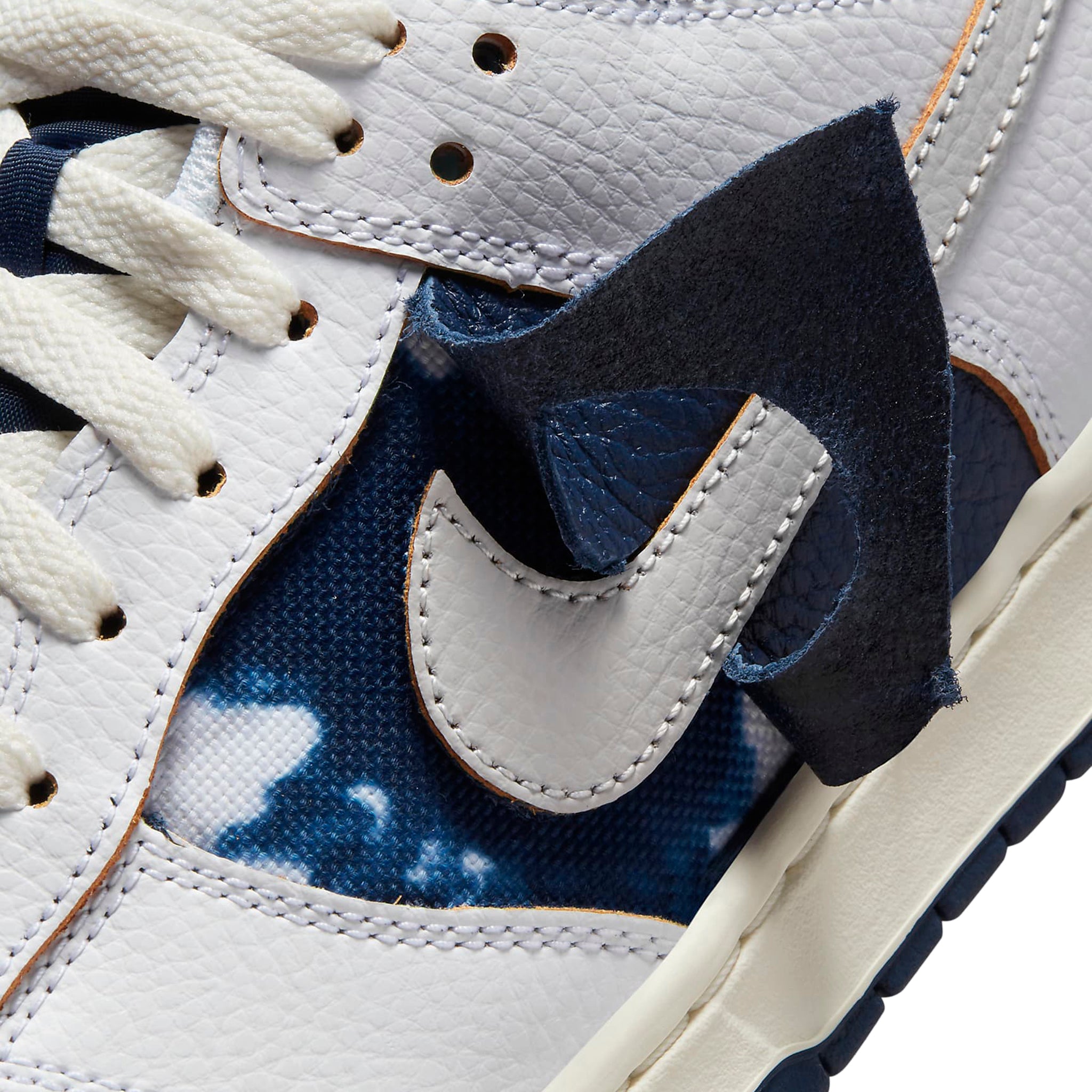 Logo view of Nike x HUF SB Dunk Low New York City FD8775-100